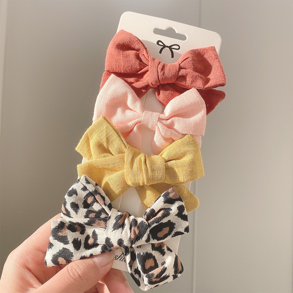 Baby Girl Hair Bows (4 pcs)